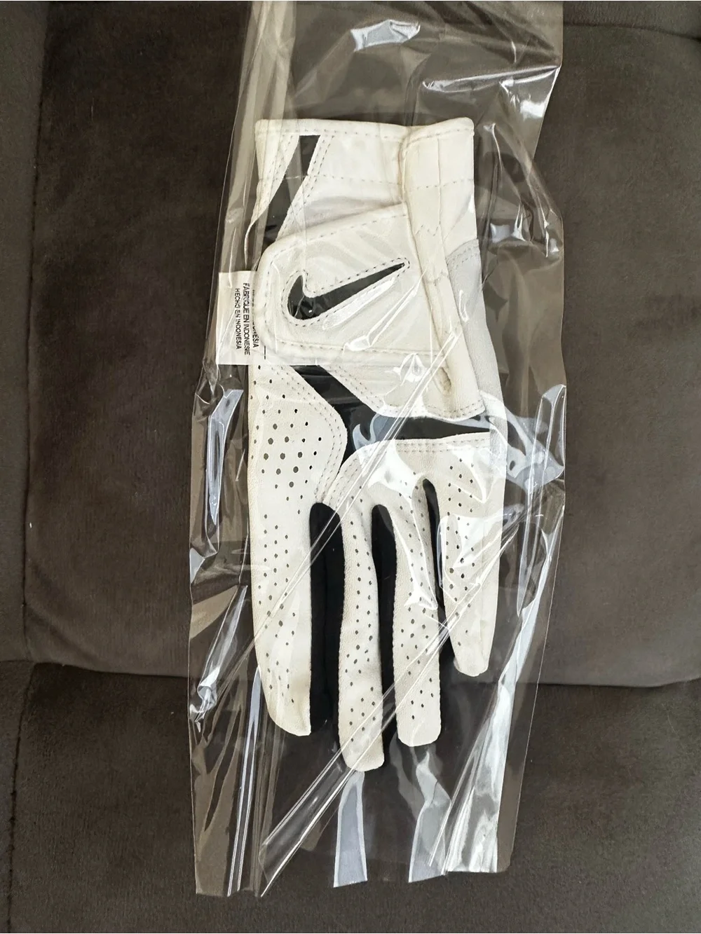 Nike Dura Feel Junior Golf Glove Left White/Black S — New
